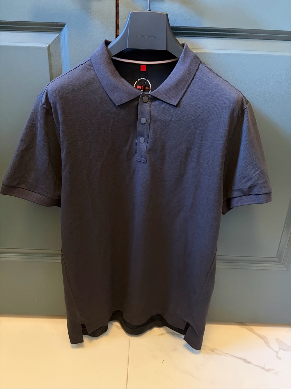Wilson Men's Dark Slate Polo Shirt - Unbranded